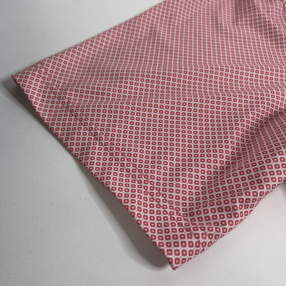 Peter Millar Summer Comfort Polo Men’s XL Pink Blue Geo Dot Performance Shirt - Picture 4 of 9